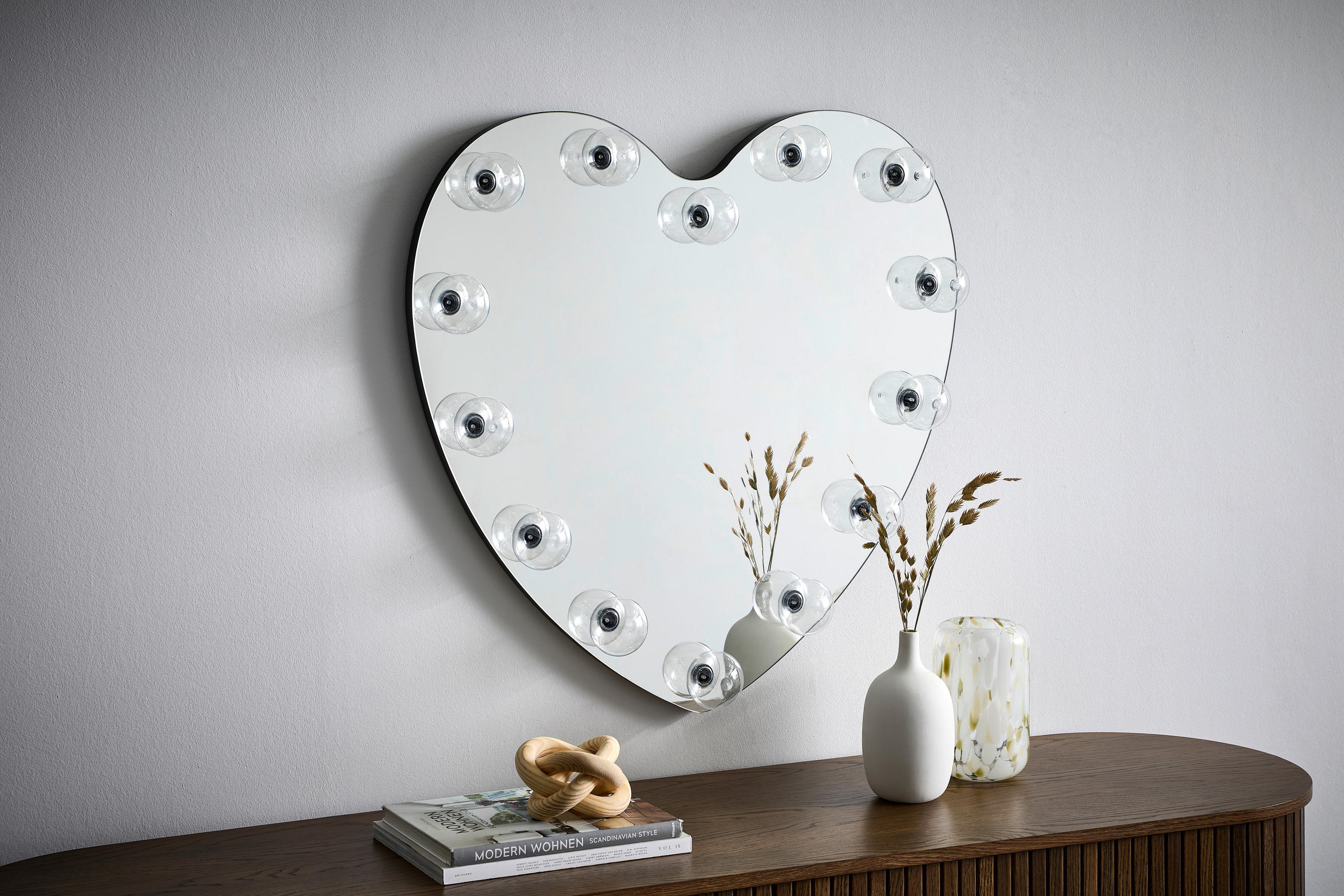 WANDSPIEGEL   80/80 cm  in quadratisch  - Klar, Design, Glas/Holzwerkstoff (80/80cm) - MID.YOU