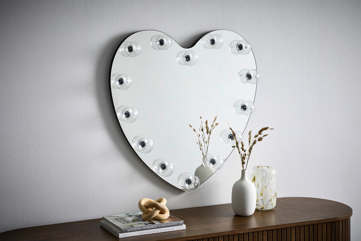 WANDSPIEGEL   80/80 cm  in quadratisch  - Klar, Design, Glas/Holzwerkstoff (80/80cm) - MID.YOU