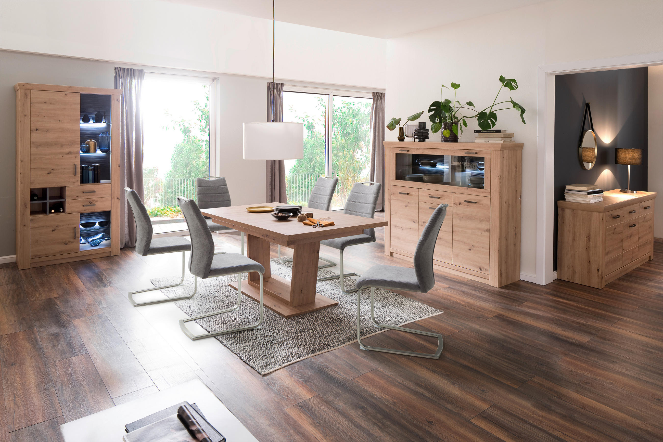 ESSTISCH in Holzwerkstoff 180-280/100/77 cm   - Eichefarben, Design, Holzwerkstoff (180-280/100/77cm) - Livetastic