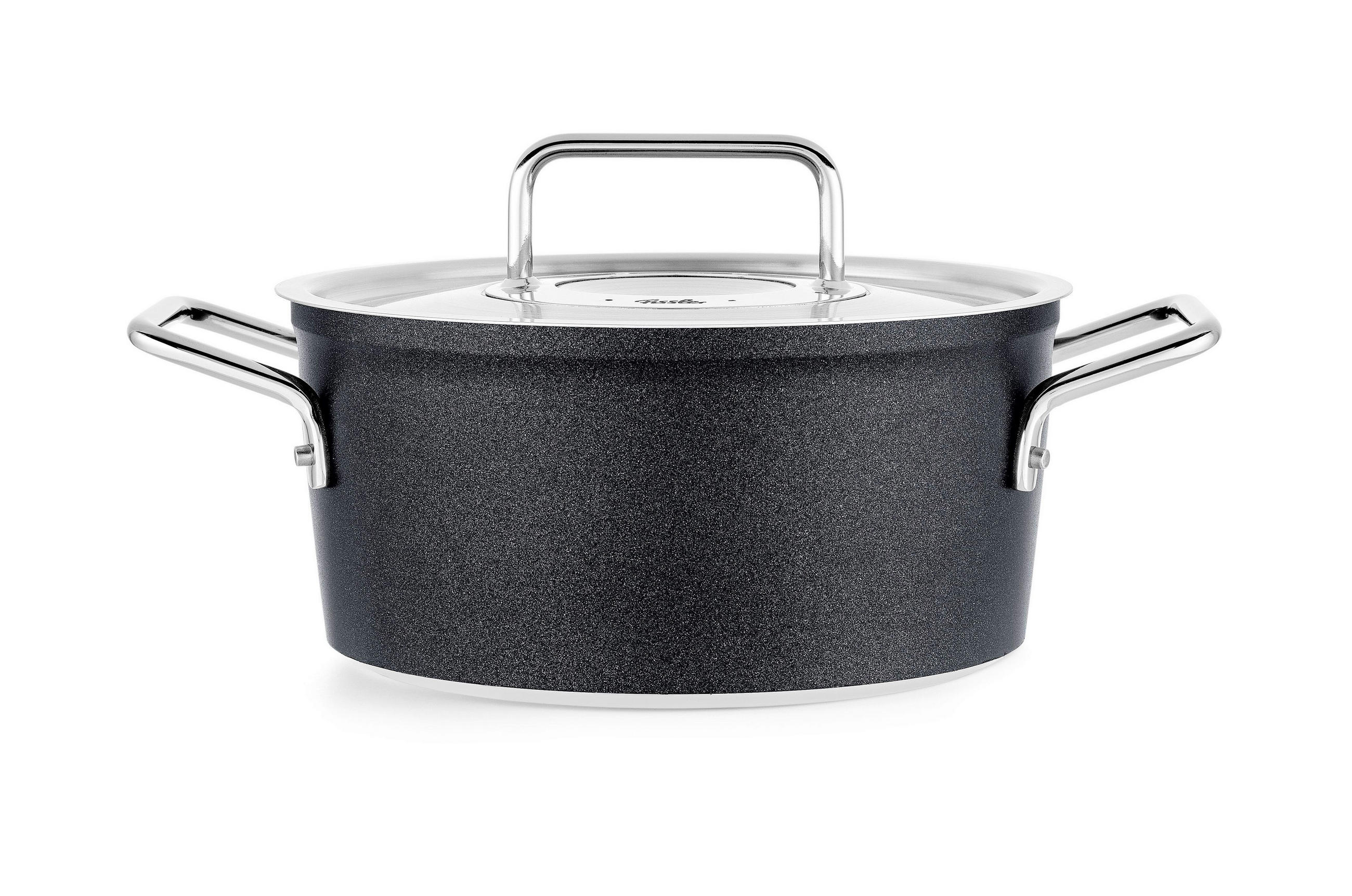 KOCHTOPF Adamant 2,7 l  - Schwarz, Basics, Metall - Fissler