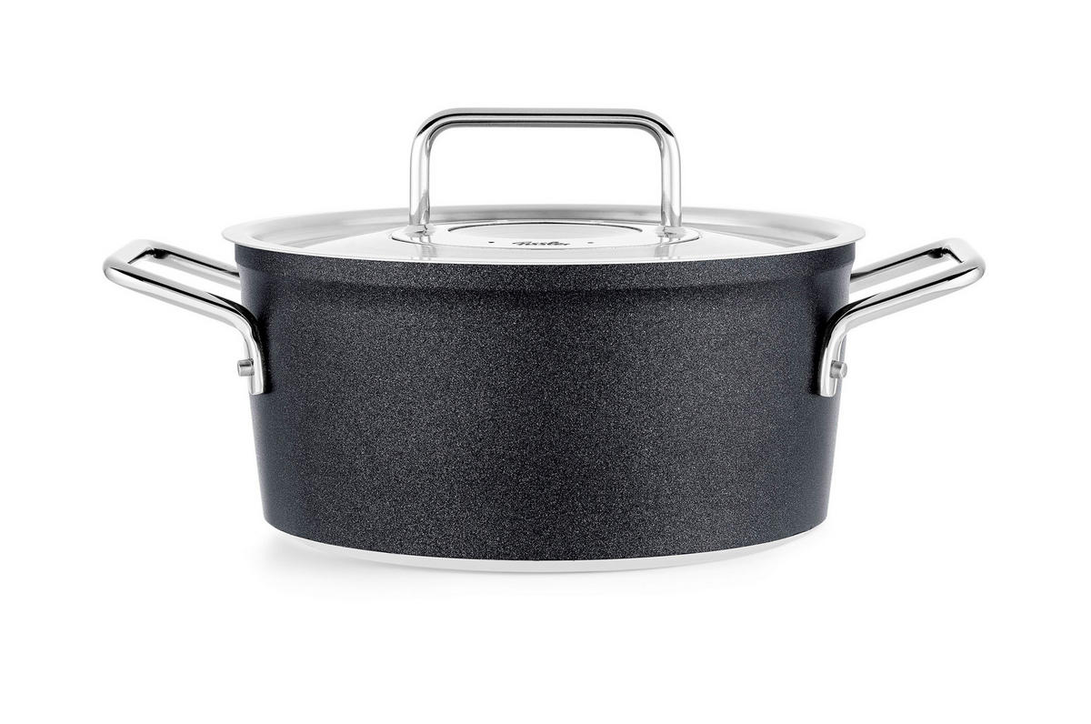 KOCHTOPF Adamant 2,7 l  - Schwarz, Basics, Metall - Fissler