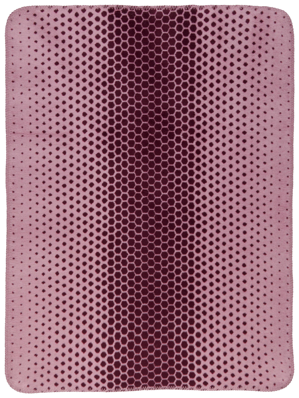 HEBKÁ DEKA - pink/bordová, Trend, textil (75/100cm) - Patinio