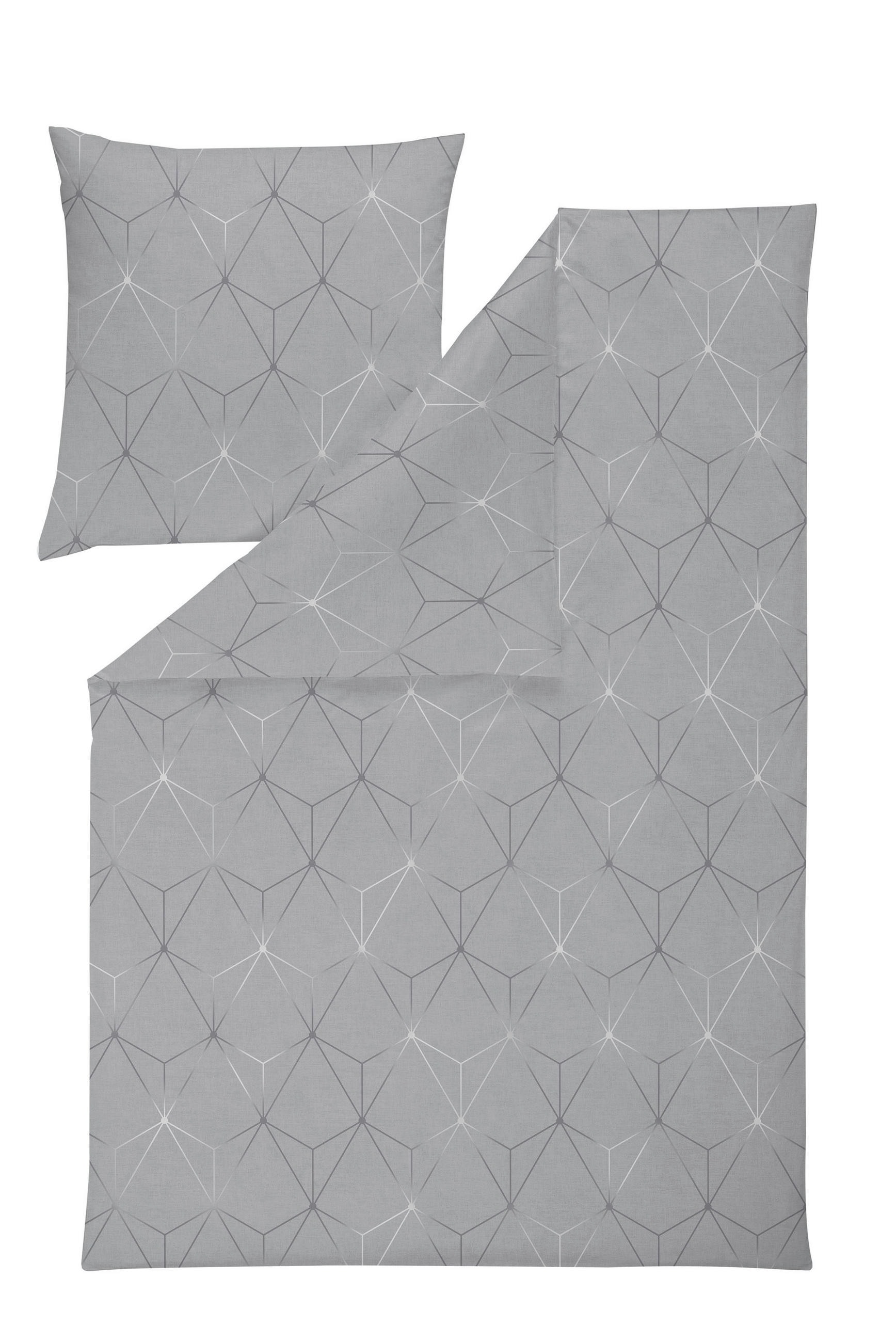 BETTWÄSCHE 135/200 cm Atelier Flanell  - Silberfarben, Design, Textil (135/200cm) - Estella
