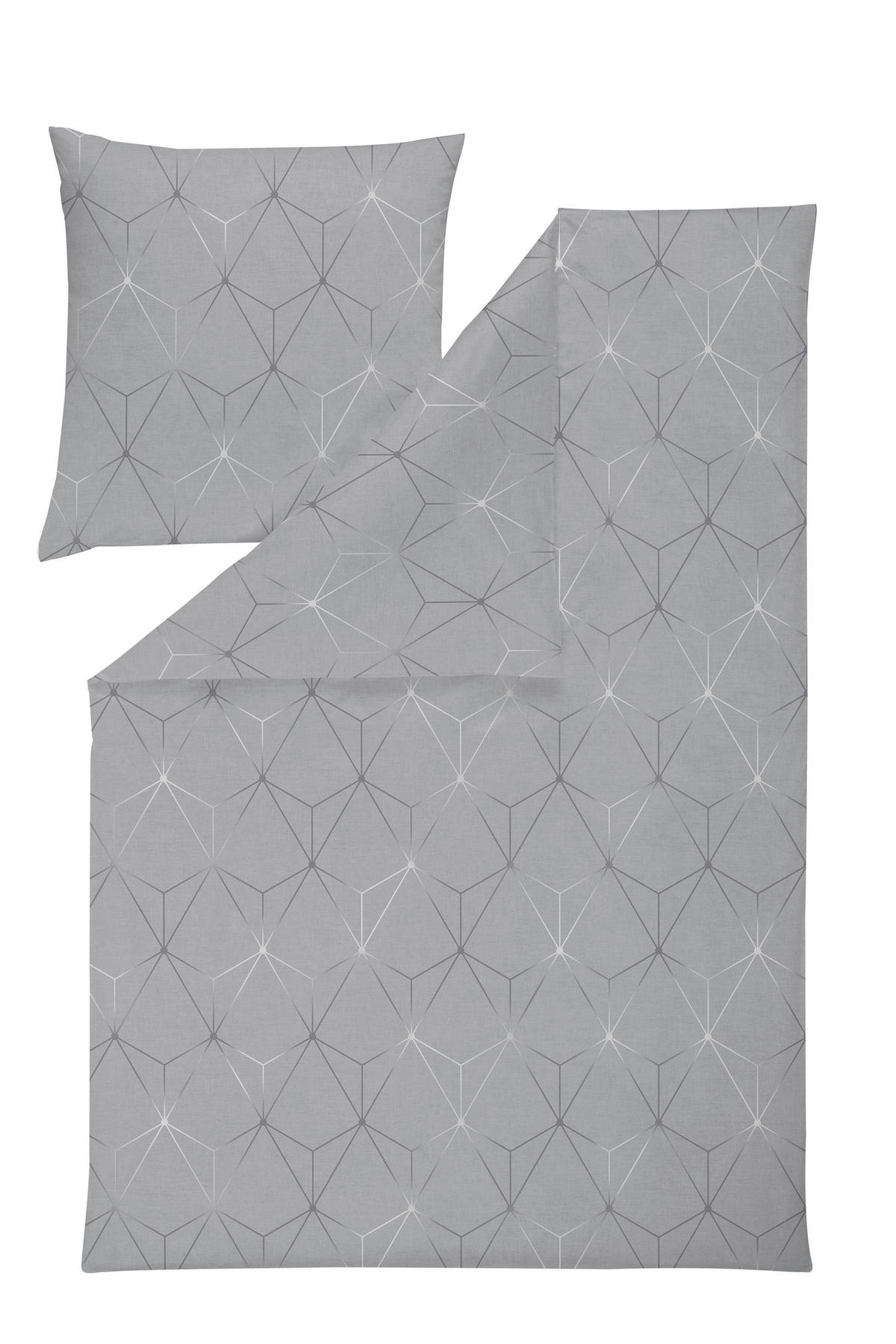 BETTWÄSCHE Atelier Flanell 135/200 cm  - Silberfarben, Design, Textil (135/200cm) - Estella
