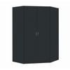 ARMOIRE D'ANGLE in  - gris/couleur argentée, Konventionell, matière synthétique/matériau de bois (117/197/52,2cm) - Boxxx
