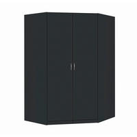 ARMOIRE D'ANGLE in  - gris/couleur argentée, Konventionell, matière synthétique/matériau de bois (117/197/52,2cm) - Boxxx