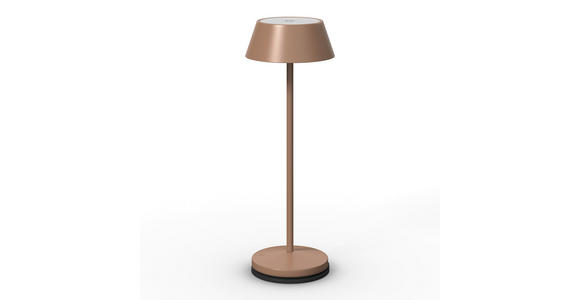 AKKU-TISCHLEUCHTE 11/30 cm  - Taupe/Schwarz, Design, Kunststoff/Metall (11/30cm) - Novel