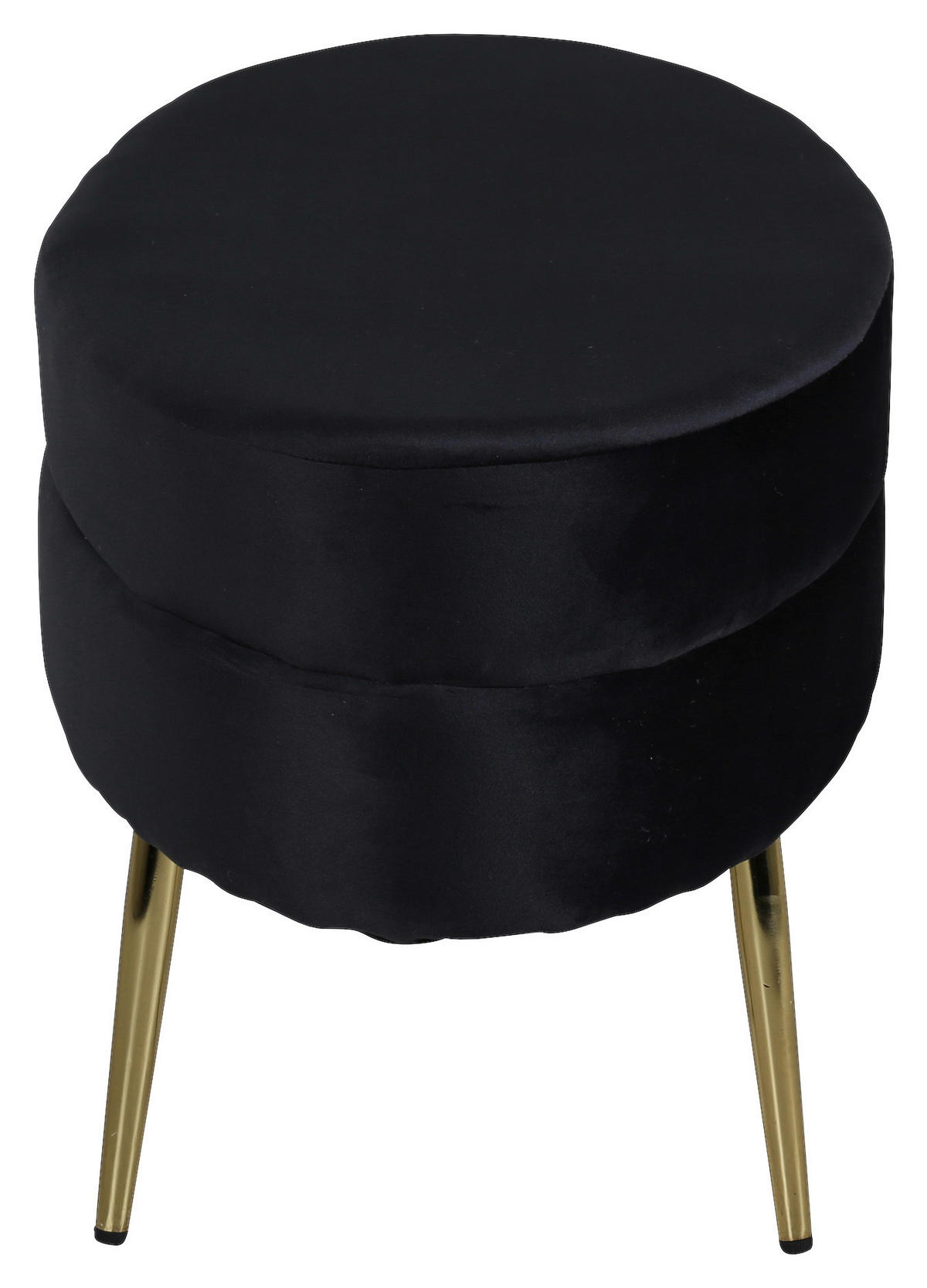 BÄNK i metall, textil svart, guldfärgad  - svart/guldfärgad, Design, metall/textil (100/41/40cm) - Livetastic
