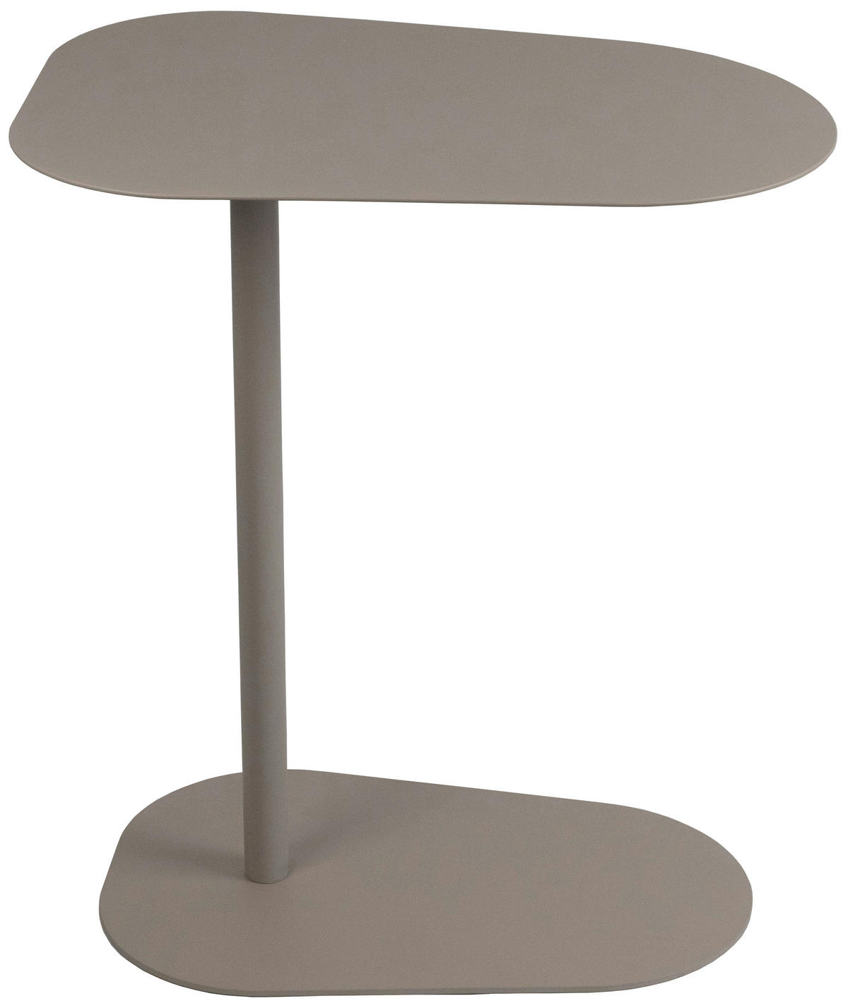 BEISTELLTISCH 53/38/60 cm Kaschmir Freiform  - Kaschmir, Basics, Metall (53/38/60cm) - Novel