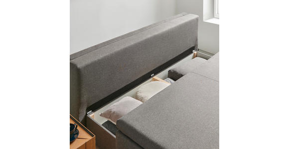 BOXSPRINGSOFA in Flachgewebe Grün  - Silberfarben/Grün, Design, Textil/Metall (202/96/105cm) - Carryhome