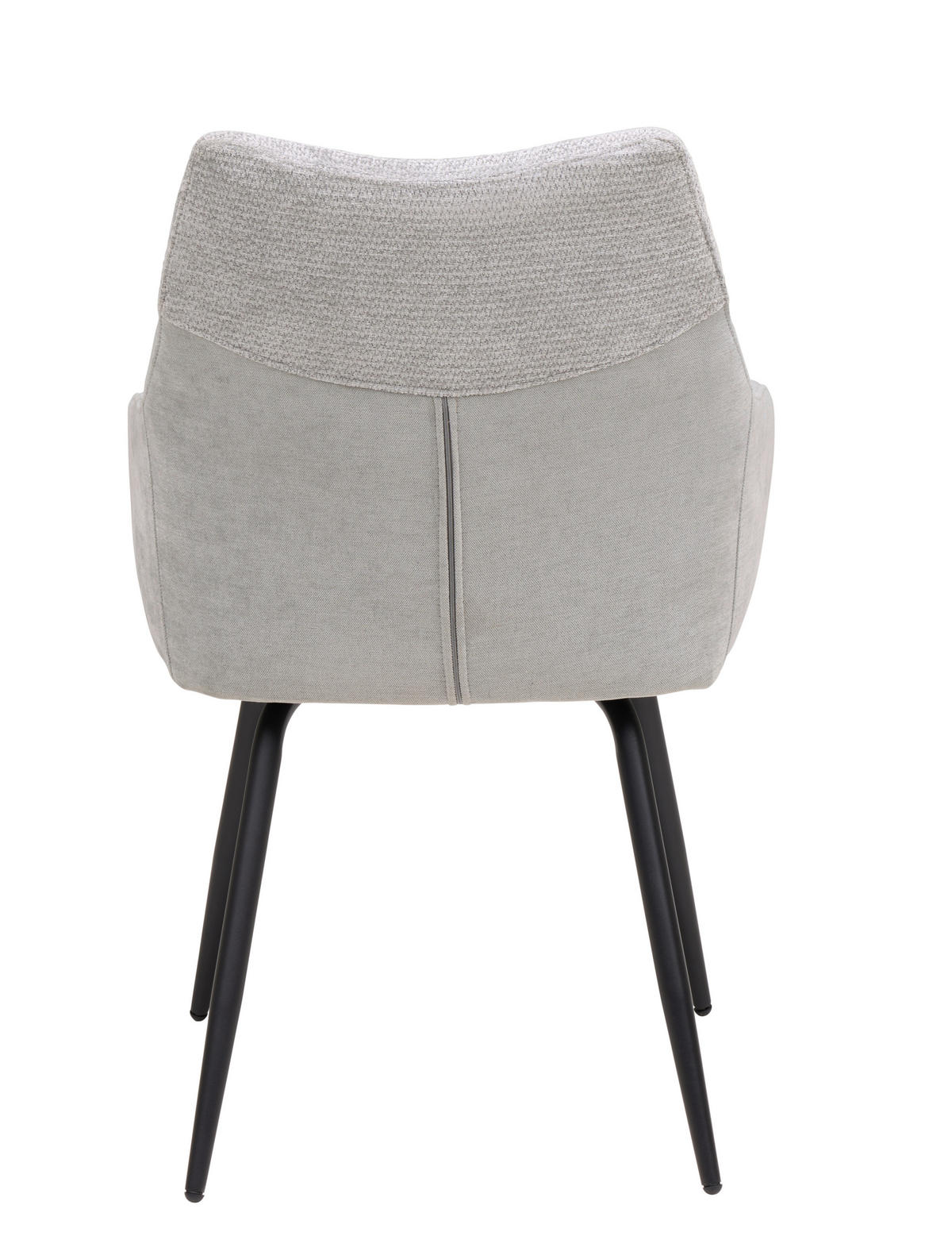 ARMLEHNSTUHL   Chenille  - Schwarz/Grau, Basics, Textil/Metall (60/86/55cm) - Livetastic