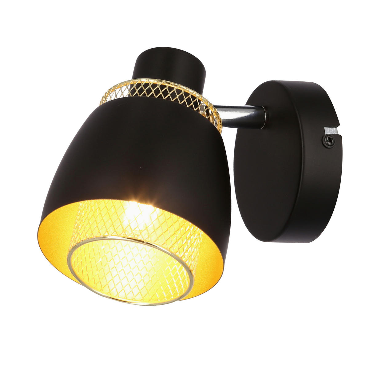 SPOTLIGHT Aleksandria 16.5/10/12 cm   - svart/guldfärgad, Design, metall (16.5/10/12cm)