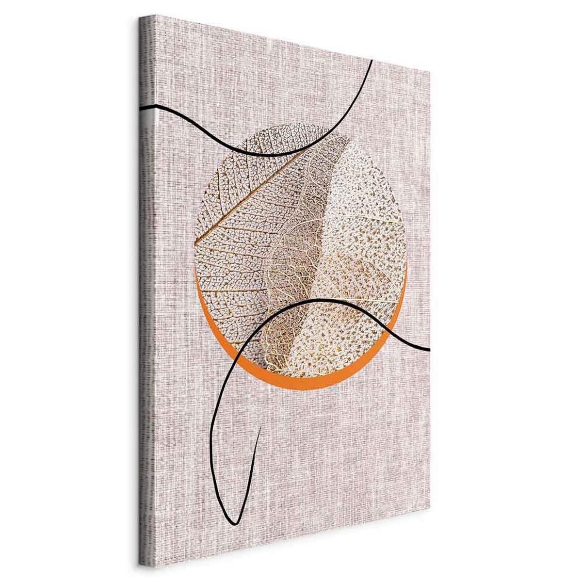 LEINWANDBILD Abstraktes 40/60/1.2 cm  - Orange/Cappuccino, Basics, Holzwerkstoff/Textil (40/60/1.2cm) - artgeist