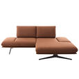 ECKSOFA Braun Flachgewebe  - Schwarz/Braun, Design, Textil/Metall (234/155cm) - Dieter Knoll