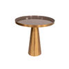 BEISTELLTISCH in Metall 51/51/50 cm  - Graubraun/Goldfarben, Trend, Metall (51/51/50cm) - Kayoom