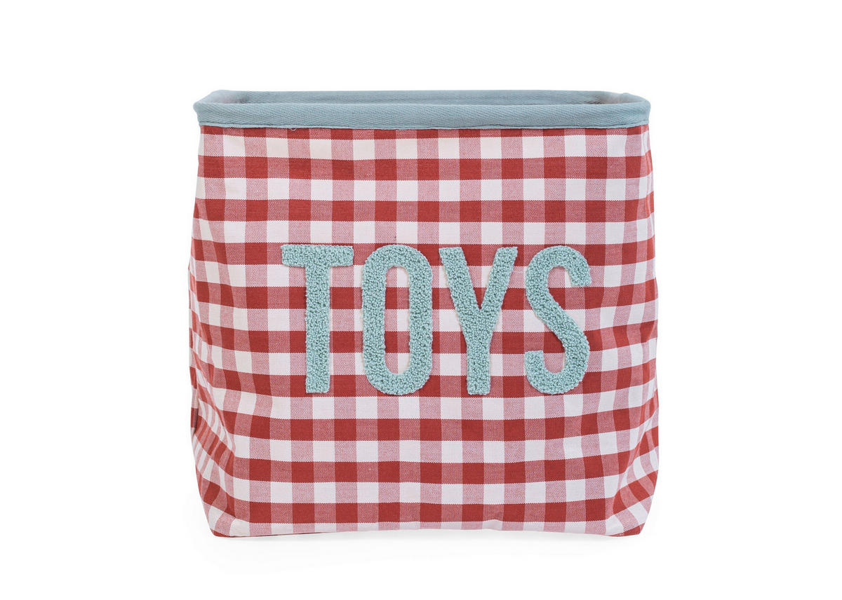 AUFBEWAHRUNGSBOX Vichy korb Terracotta  - Terracotta, KONVENTIONELL, Textil (30/30/30cm) - Childhome