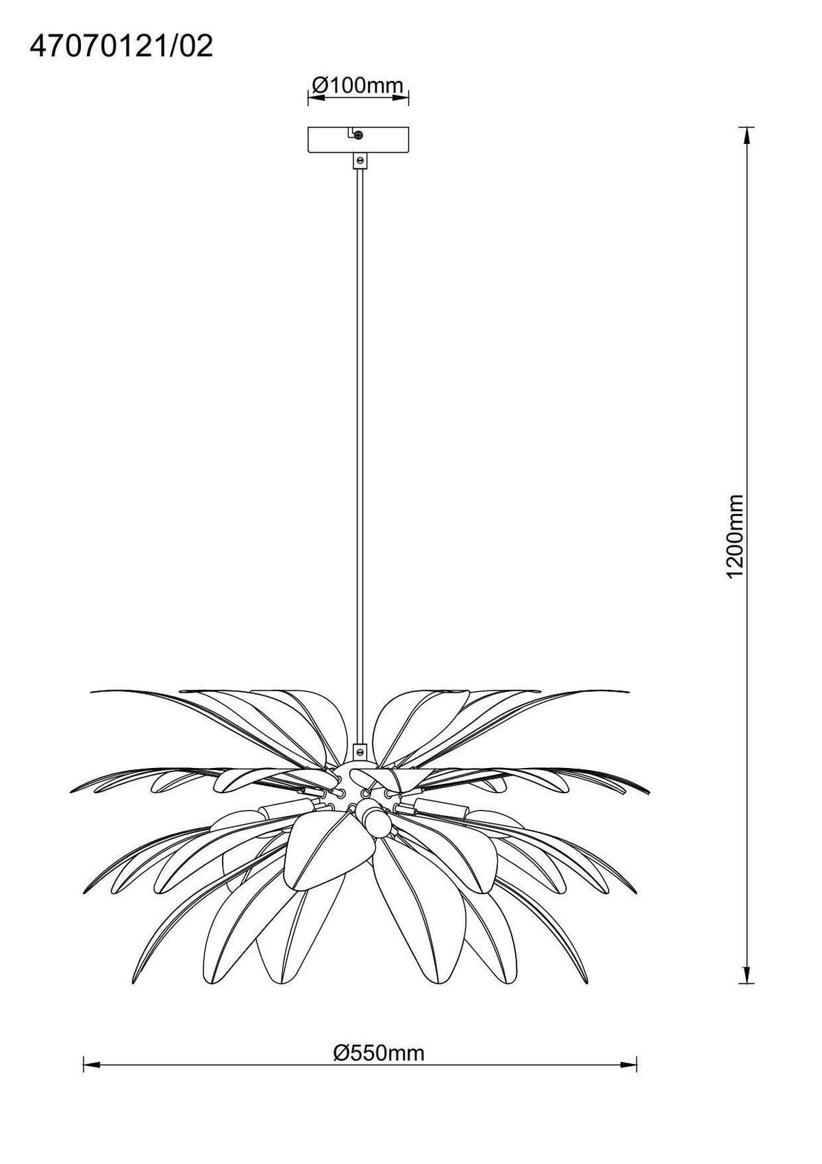 HÄNGELEUCHTE 55/120 cm    - Weiss, Trend, Textil/Metall (55/120cm) - Novel