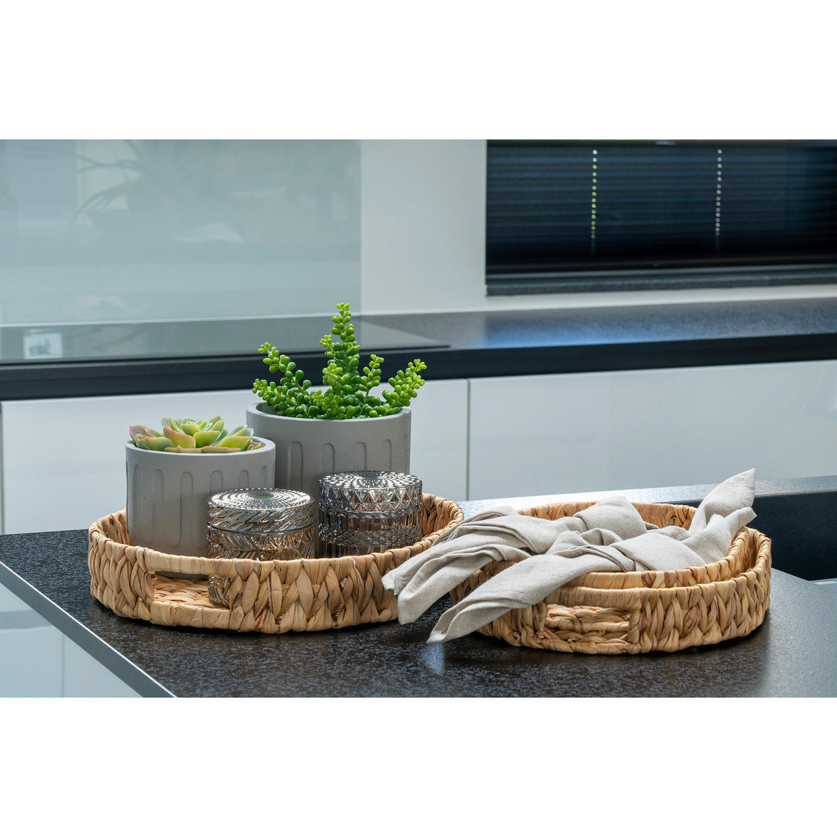 SERVERINGSBRICKA SET     - ljusbrun, Design, trä