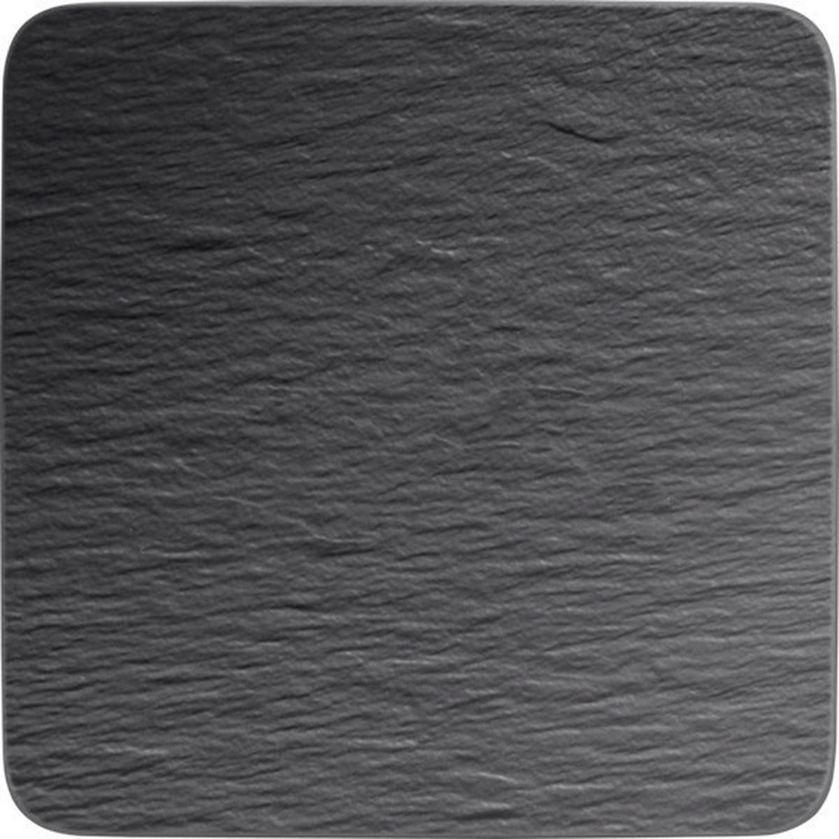 SERVIERPLATTE Manufacture Rock  - Schwarz, Design, Keramik (32/32/1,5cm) - Villeroy & Boch