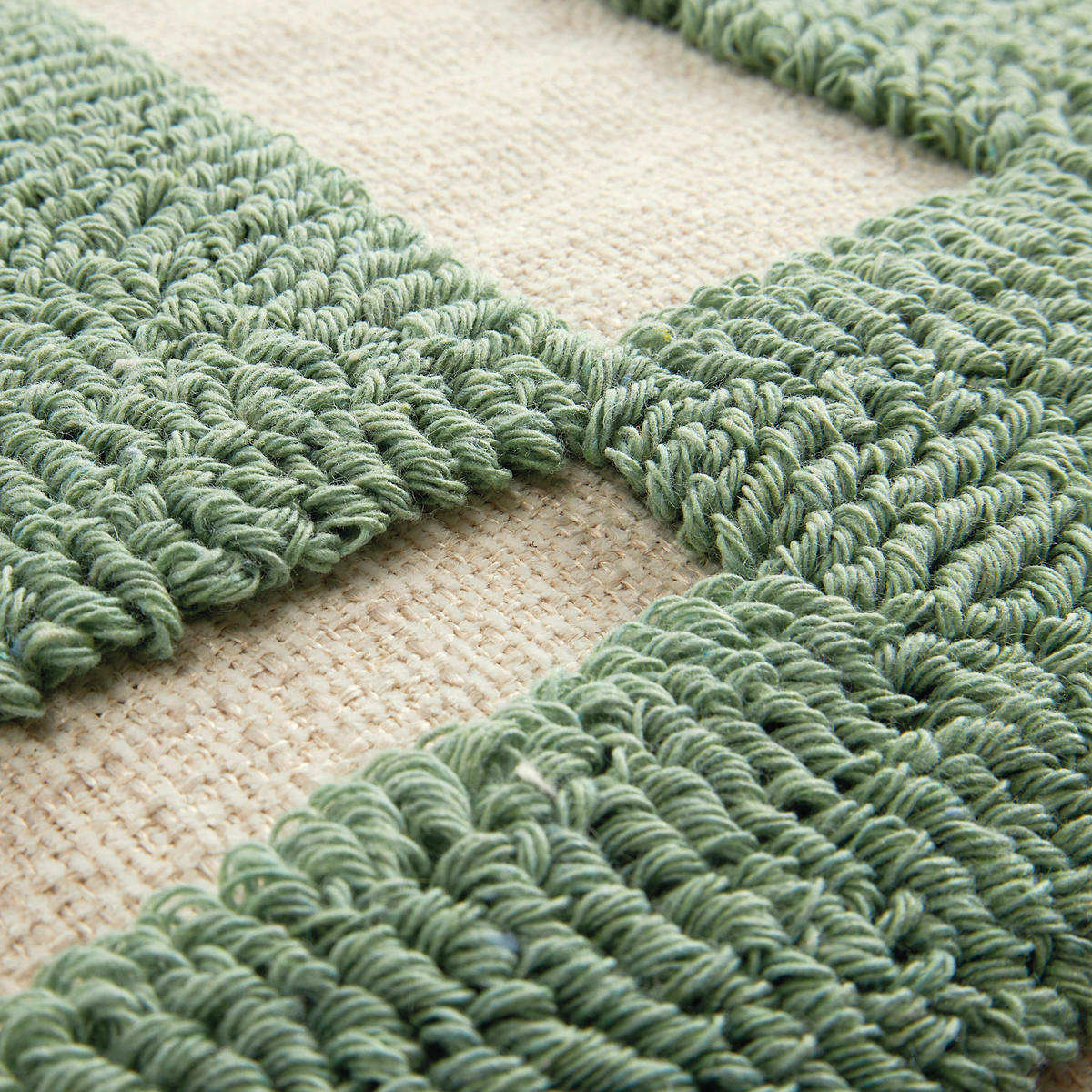 KISSENHÜLLE MR-Slow grün 45/45 cm  - Salbeigrün/Naturfarben, Design, Textil (45/45cm) - Musterring