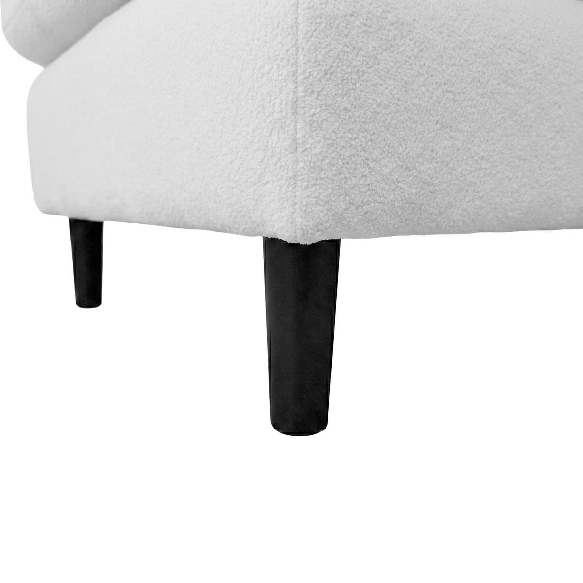 ECKSOFA LAPIT Hellgrau Chenille Zierkissen, Rückenkissen, Bettkasten  - Hellgrau/Schwarz, Design, Holz/Textil (170/240cm) - MID.YOU