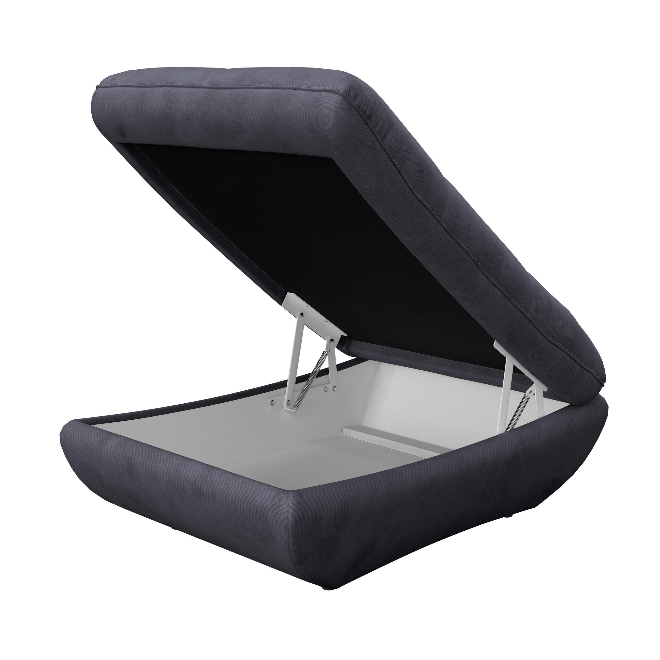 Thumbnail - Mid.you Hocker, Dunkelblau, Textil, 107x43x75 cm, Stoffauswahl, Stauraum, Wohnzimmer, Hocker, Sitzhocker