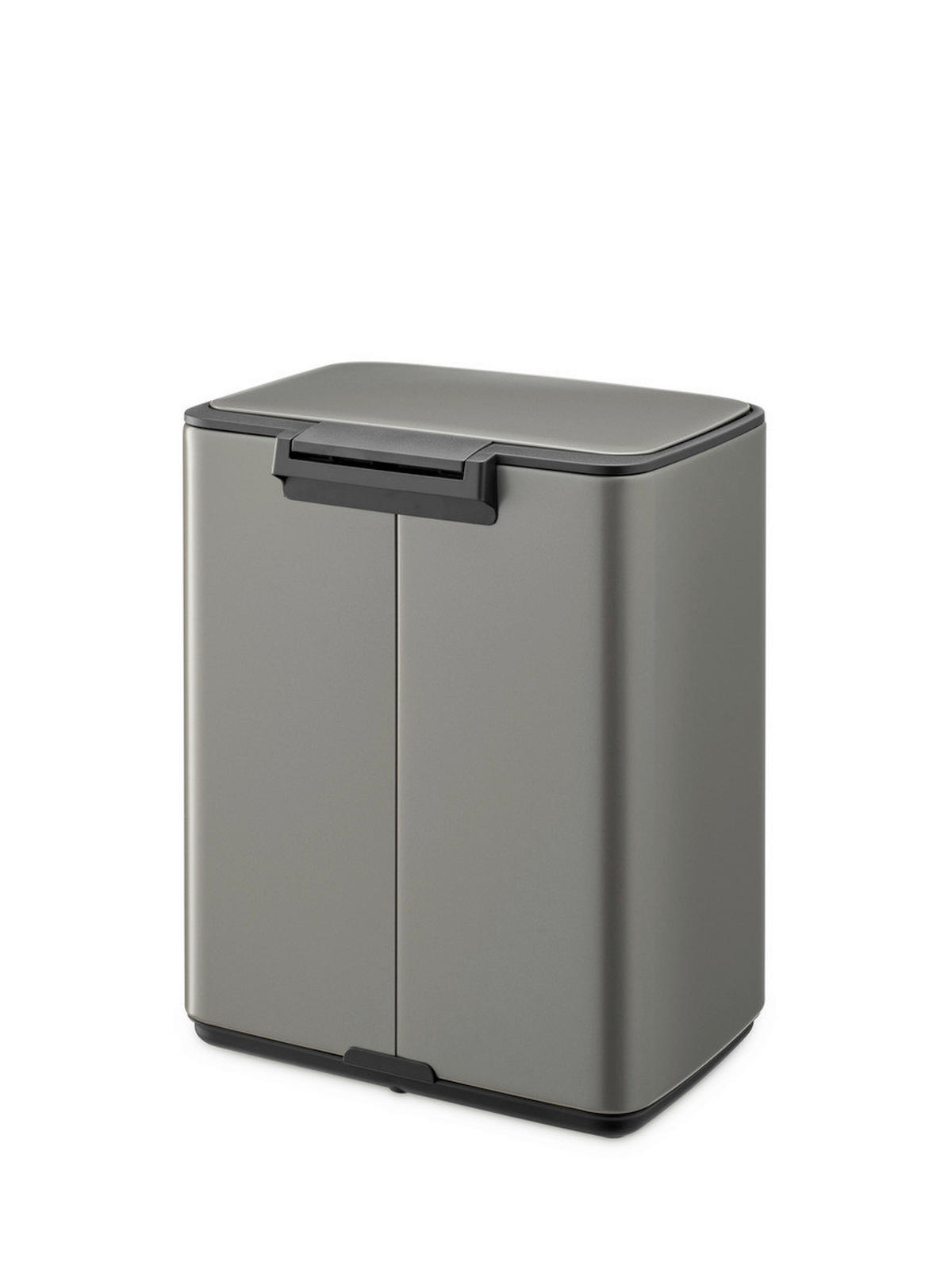 KOŠ S NOŽNOM PAPUČICOM  12 l  Bo  - platinaste boje/antracit, Design, metal/plastika (29/36,5/25,5cm) - Brabantia