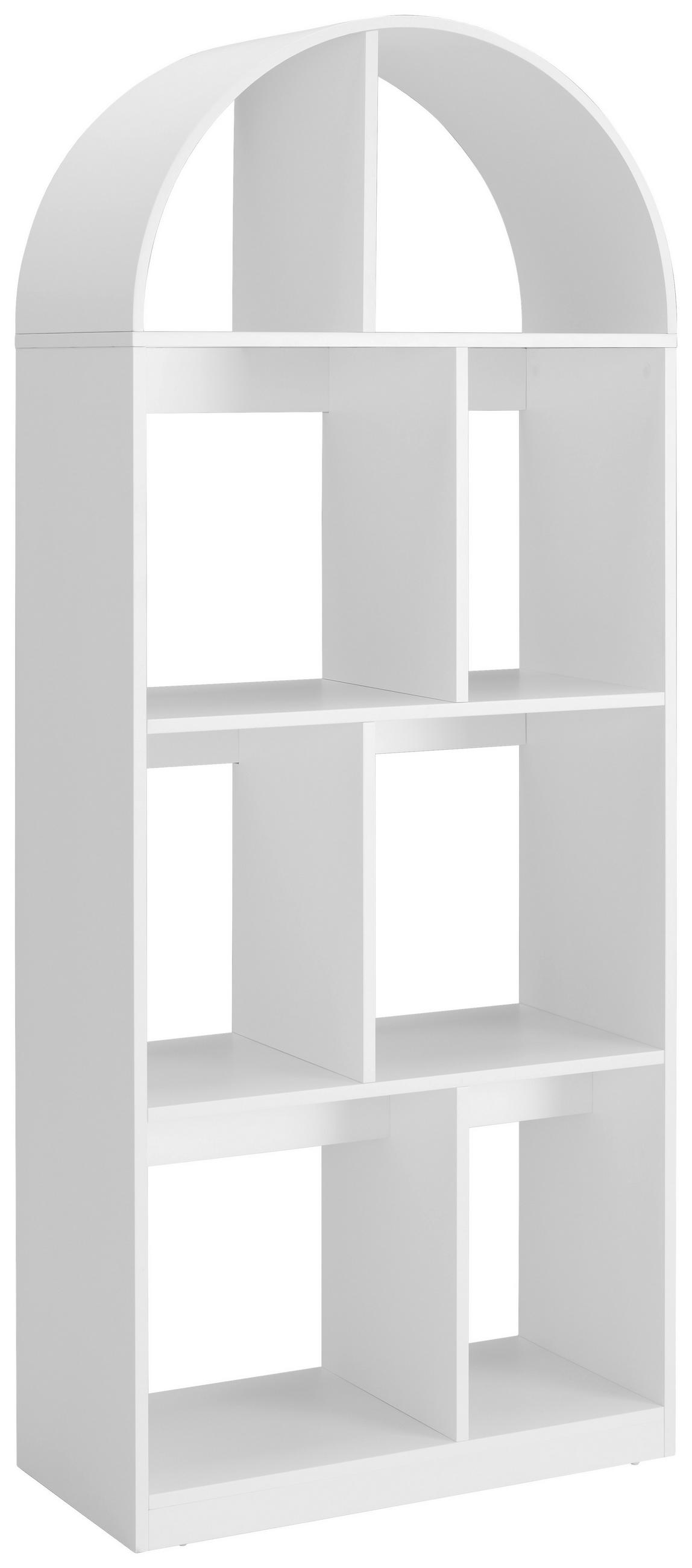 REGAL Weiß  - Weiß, Design, Holzwerkstoff (80/190,5/38cm) - MID.YOU