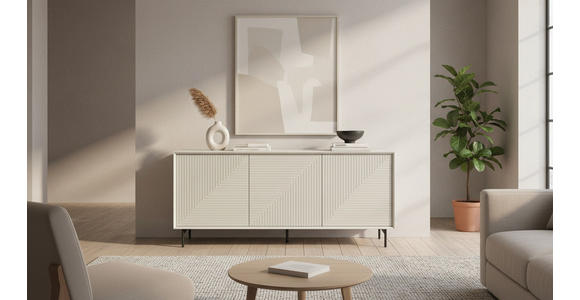 SIDEBOARD  172,2/75/40 cm  - Kaschmir/Schwarz, KONVENTIONELL, Holzwerkstoff/Metall (172,2/75/40cm) - Xora