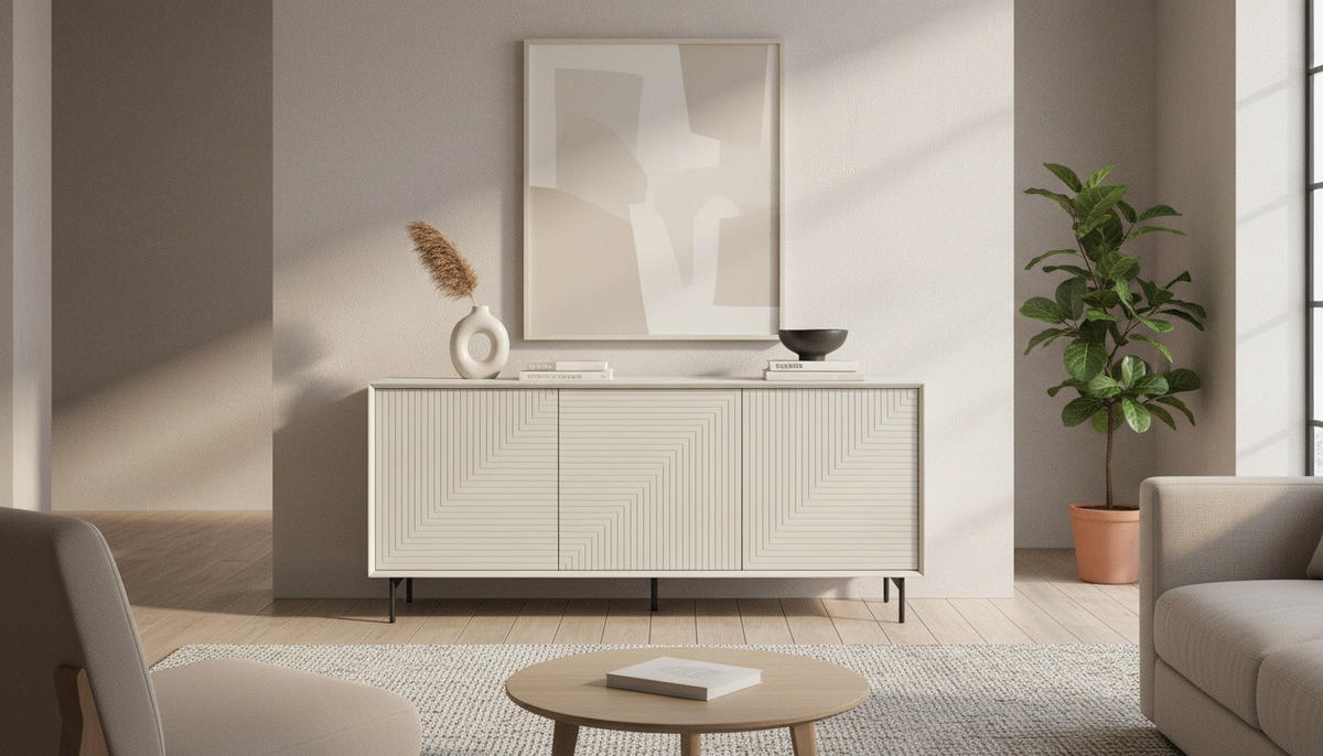 SIDEBOARD  172,2/75/40 cm  - Kaschmir/Schwarz, KONVENTIONELL, Holzwerkstoff/Metall (172,2/75/40cm) - Xora
