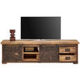 LOWBOARD  in 180/50/40 cm  - Schwarz/Naturfarben, Trend, Holz/Metall (180/50/40cm) - Landscape