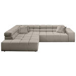 ECKSOFA  in Feincord Sandfarben  215/319 cm  - Sandfarben/Schwarz, Design, Kunststoff/Textil (215/319cm) - Hom`in