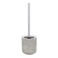 WC-BÜRSTENGARNITUR in Kunststoff  Kunststoff   - Chromfarben/Hellgrau, Konventionell, Keramik/Kunststoff (11,5/38/11,5cm) - Schöner Wohnen