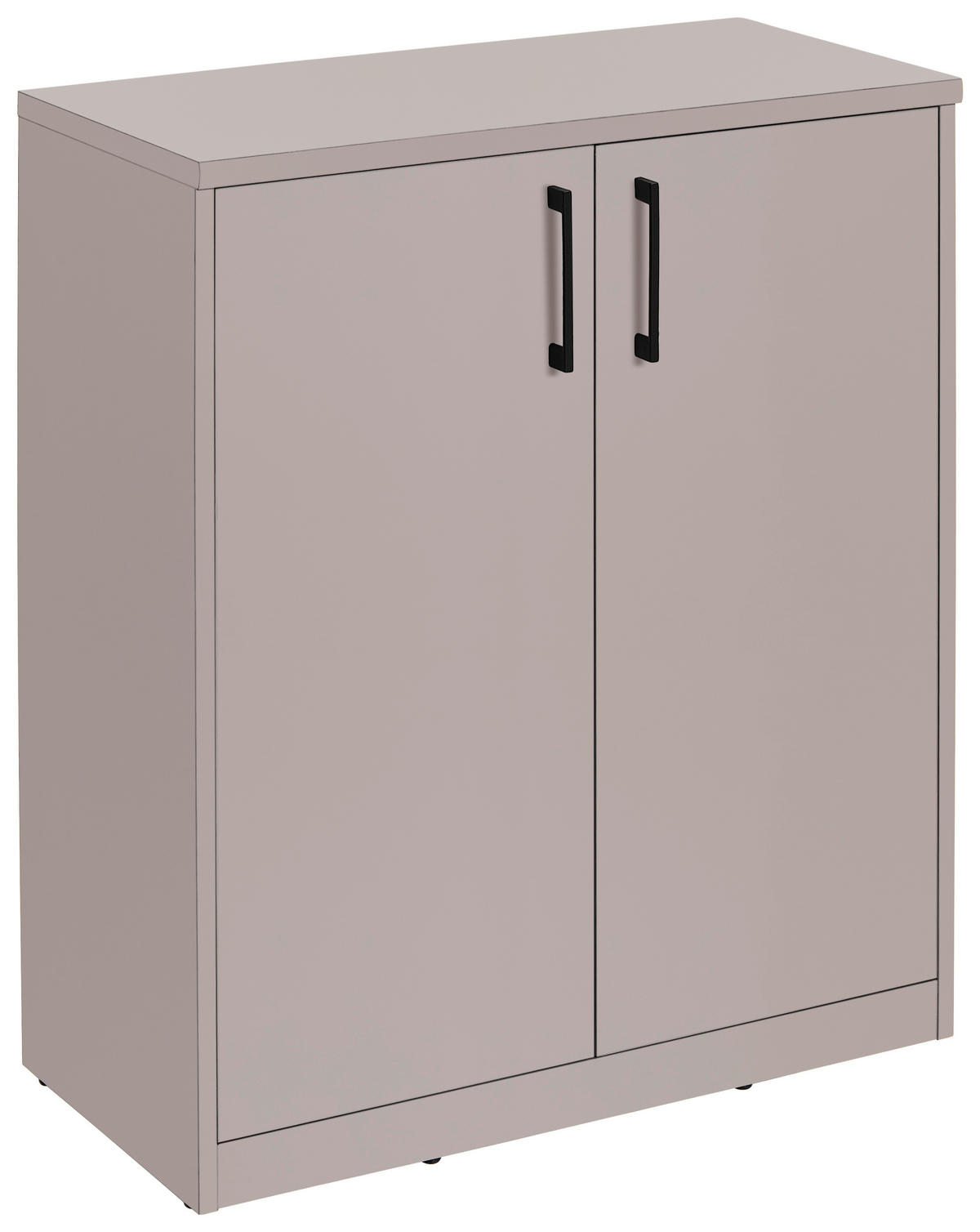 COMODĂ 72/84/36 cm  - cașmir/negru, Basics, plastic/material pe bază de lemn (72/84/36cm) - Xora