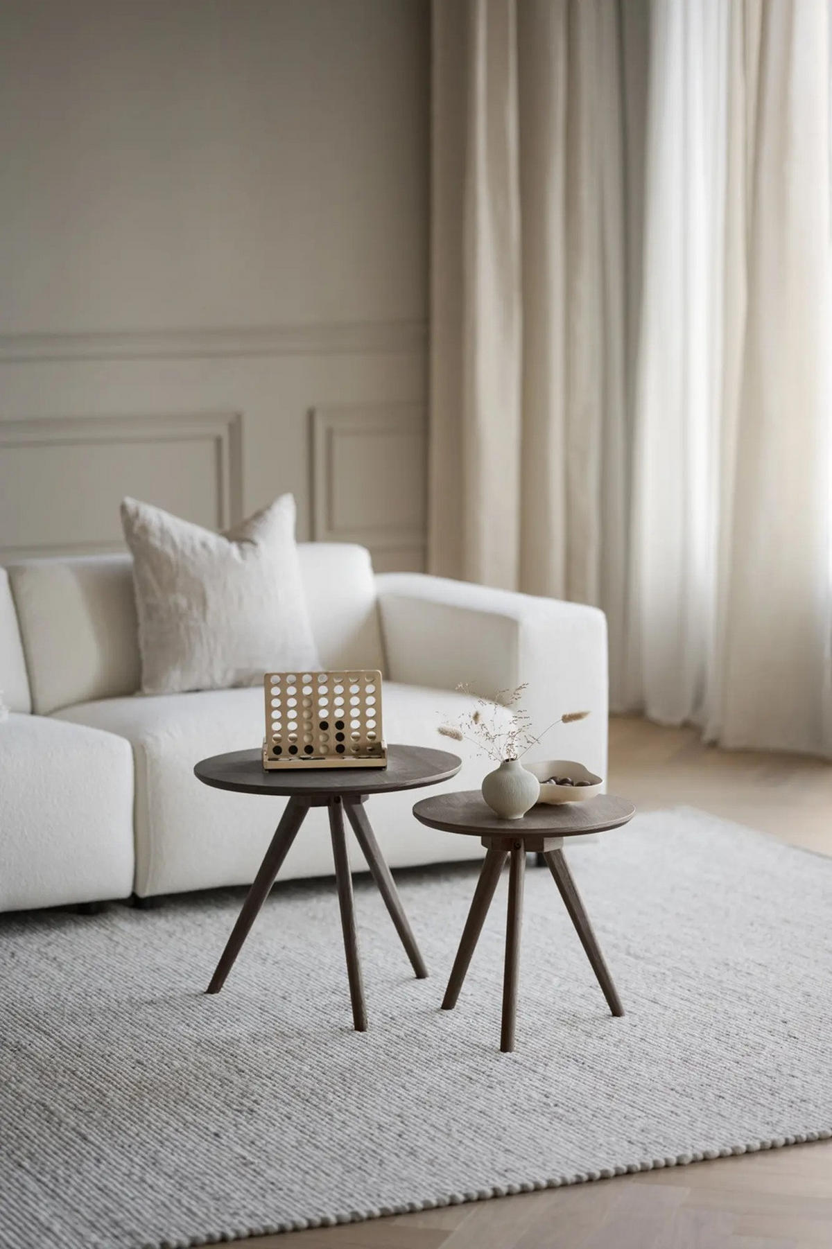 SIDOBORD SET i trä  - brun, Design, trä - Rowico