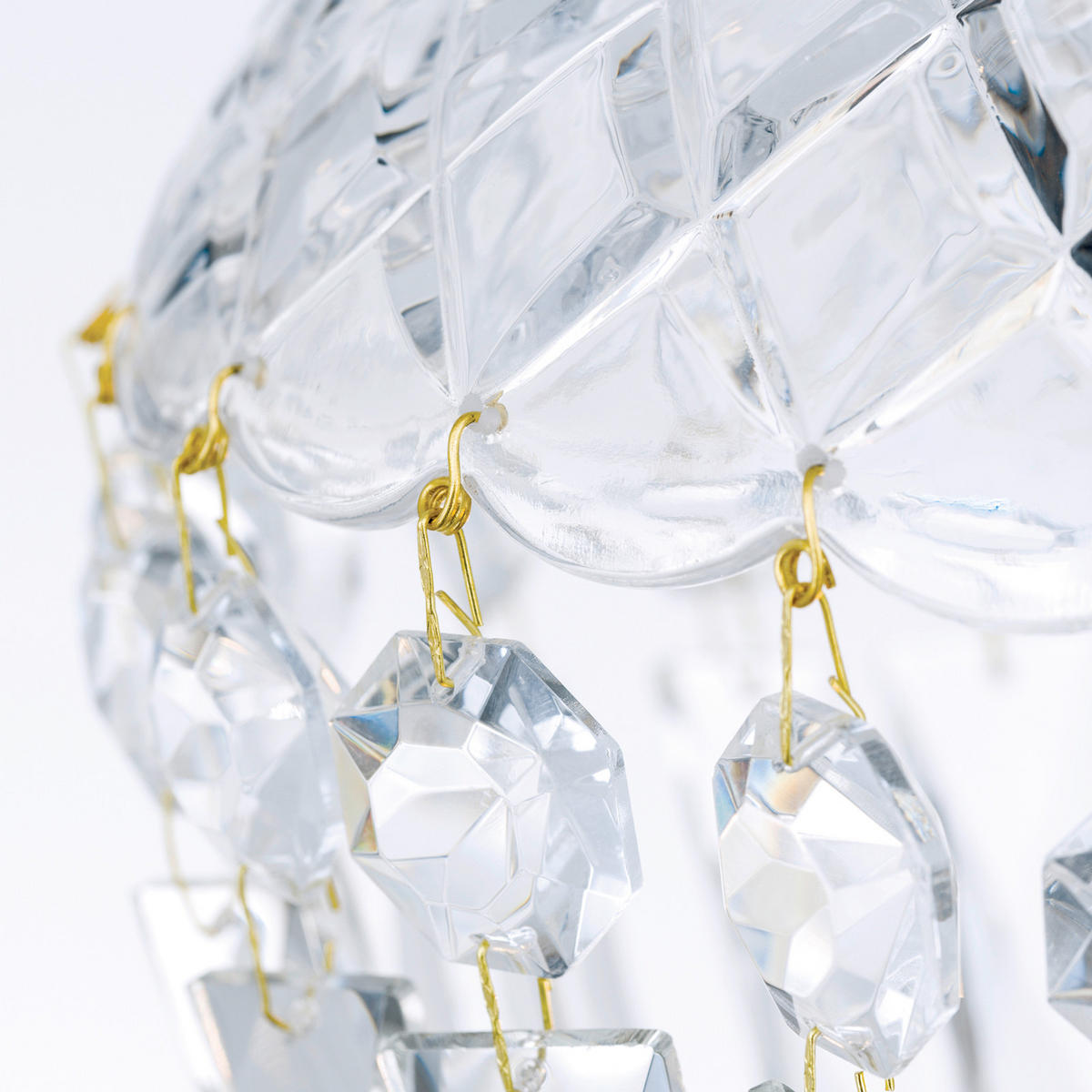 KRISTALL-HÄNGELEUCHTE 25/150 cm   - Bronzefarben, LIFESTYLE, Glas/Metall (25/150cm)