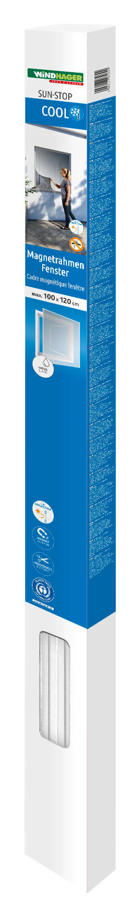 INSEKTENSCHUTZGITTER - Anthrazit, Basics, Kunststoff (100/120cm)