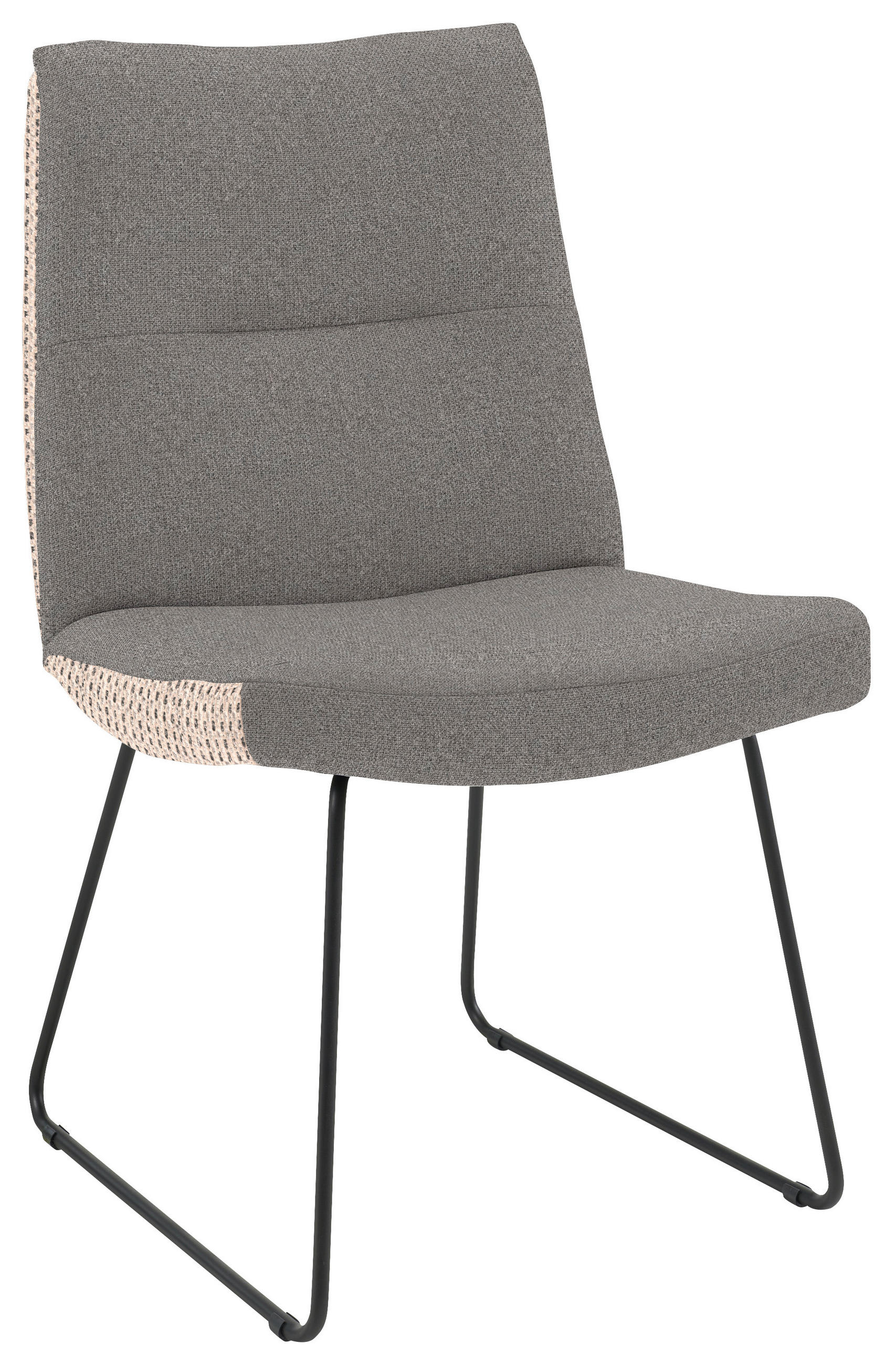 STUHL - Anthrazit/Schwarz, Design, Textil/Metall (50/90/68cm) - Valnatura