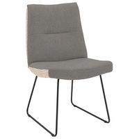 STUHL - Anthrazit/Schwarz, Design, Textil/Metall (50/90/68cm) - Valnatura