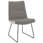 STUHL - Anthrazit/Schwarz, Design, Textil/Metall (50/90/68cm) - Valnatura