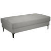 HOCKER Cord Grau  - Schwarz/Grau, Design, Textil/Metall (140/45/80cm) - Xora