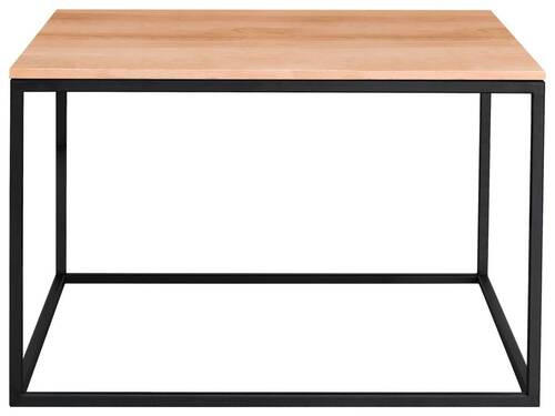 COUCHTISCH Kernbuche massiv 65/65/41,5 cm quadratisch Schwarz, Buchefarben  - Buchefarben/Schwarz, Design, Holz/Metall (65/65/41,5cm) - Johann Jakob