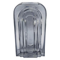 VÁZA 24 cm  - szürke, Basics, Üveg (13/24/9cm) - Ambia Home