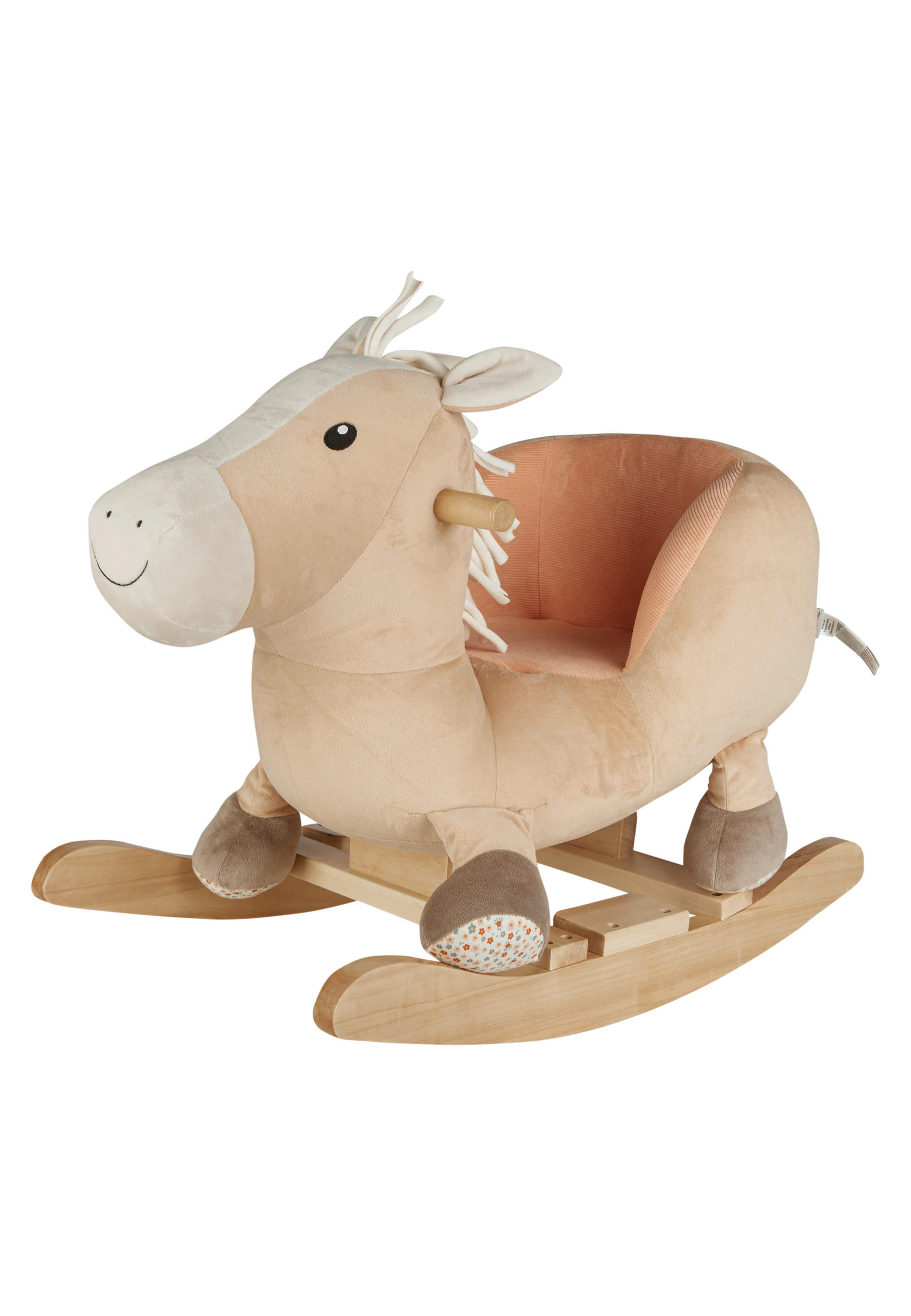 SCHAUKELTIER  - Beige, Basics, Holz/Textil (63/35/47cm) - Sterntaler