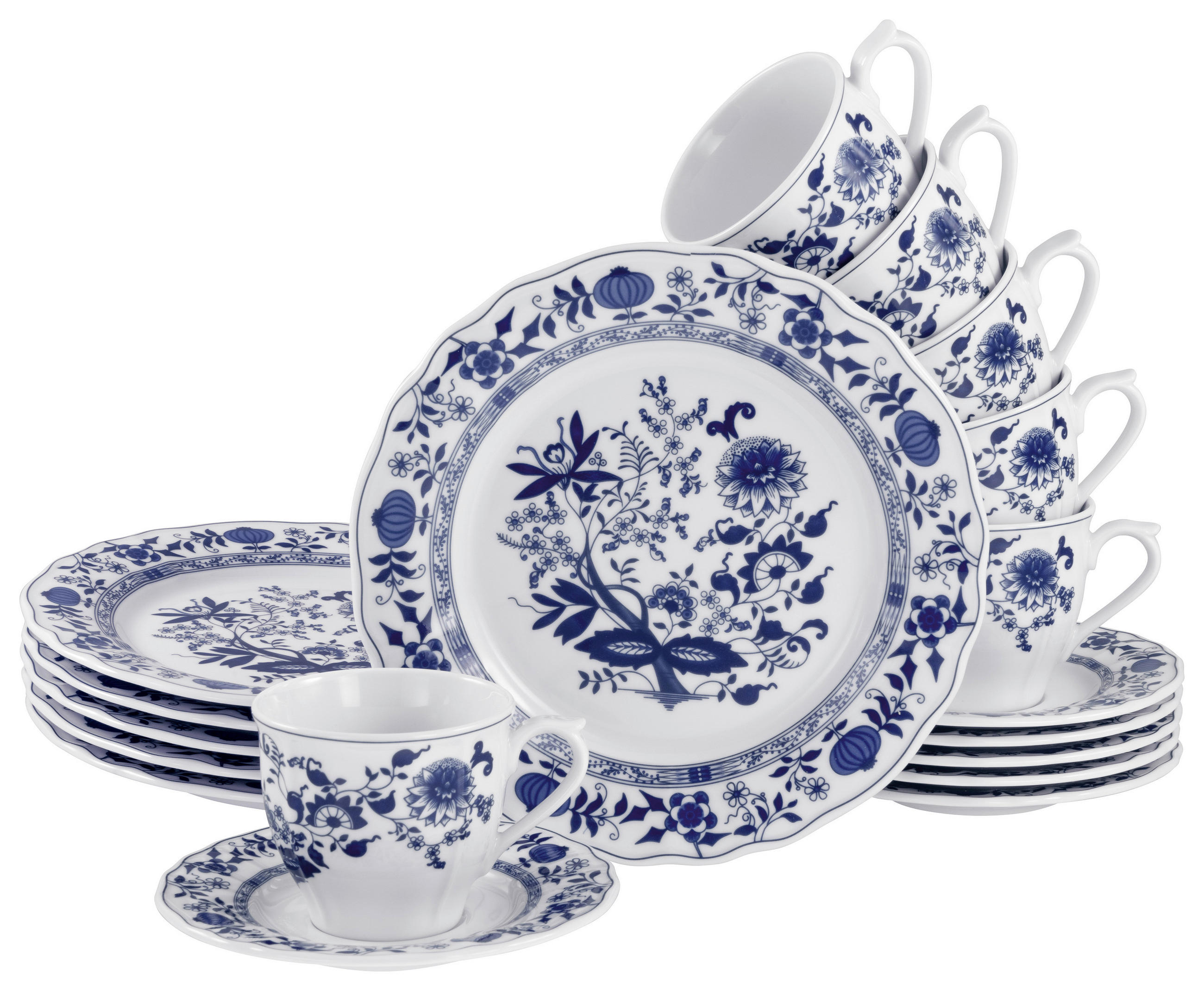 KAFFEESERVICE 18-teilig Flora Zwiebelmuster  - Design - Creatable