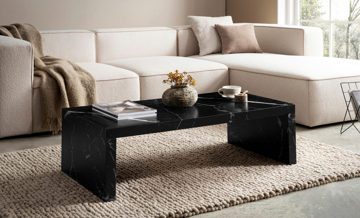 COUCHTISCH in Holzwerkstoff 110/55/35 cm   - Schwarz, Design, Holzwerkstoff (110/55/35cm) - Livetastic