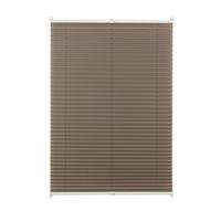 PLISSEE  halbtransparent   100/130 cm   - Taupe, Basics, Textil (100/130cm)