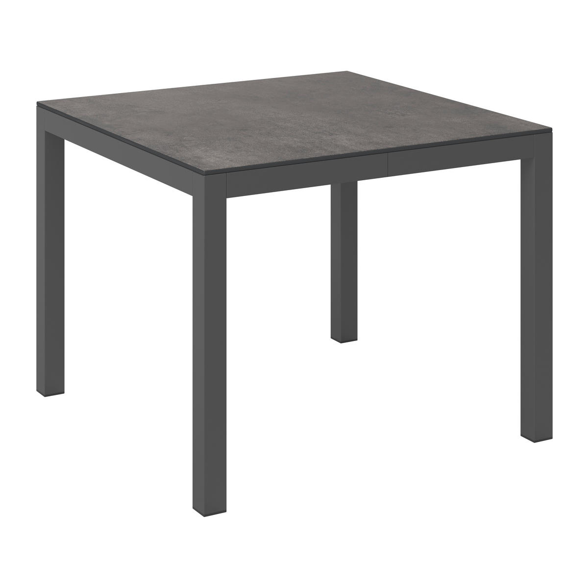 LOUNGEGARNITUR 4-teilig  193/193 cm  Aluminium  - Anthrazit/Schwarz, MODERN, Keramik/Textil (193/193cm) - Beldano