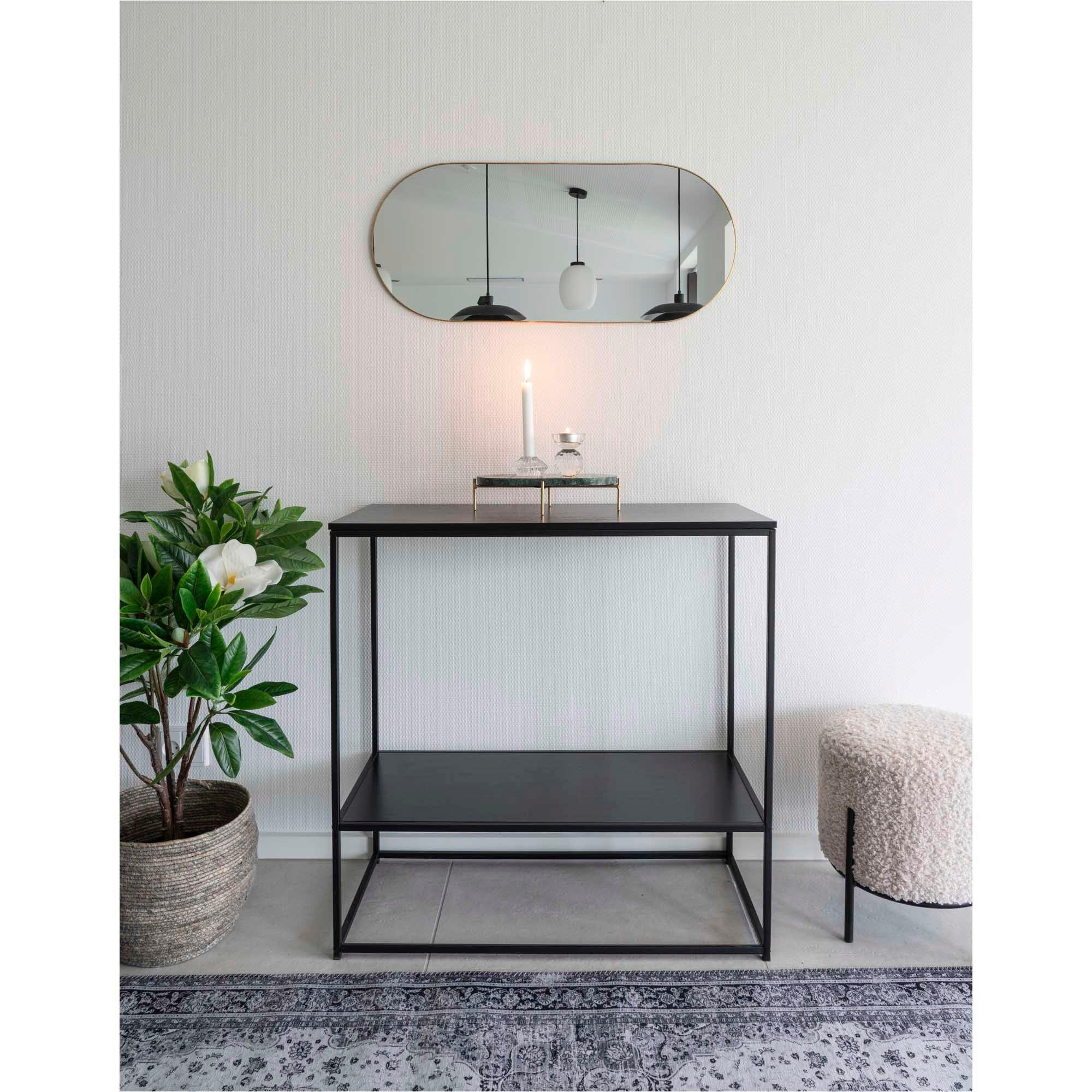 WANDSPIEGEL 80/0.5/35 cm  - Orange, Design, Glas/Metall (80/0.5/35cm)