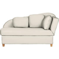LIEGE in Chenille, Flachgewebe Creme  - Creme, LIFESTYLE, Holz/Textil (180/97/85cm) - Novel